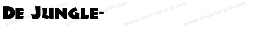 De Jungle字体转换